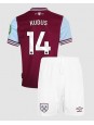 Billige West Ham United Mohammed Kudus #14 Hjemmedraktsett Barn 2024-25 Kortermet (+ Korte bukser)